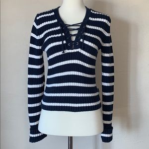 Abercrombie & Fitch Striped Sweater Juniors M